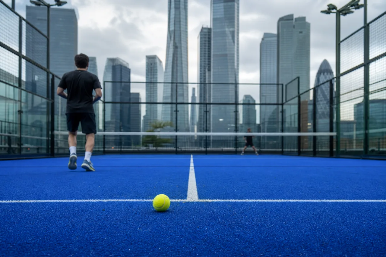 Padel court in London